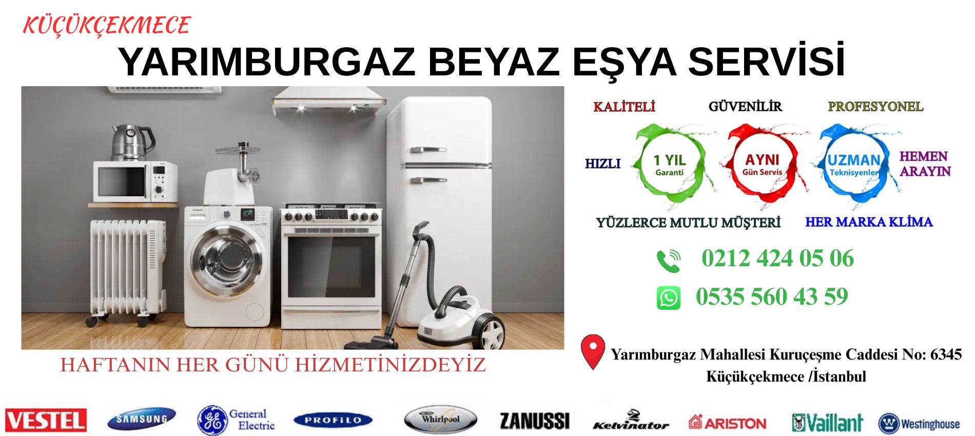 Yarımburgaz Beyaz Eşya Servisi